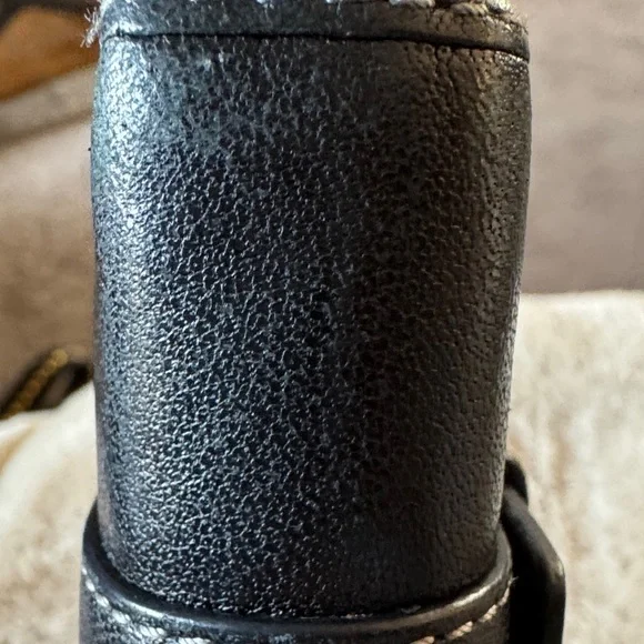 Coach Black Leather Wallet with Silver Buckles - Picture 4 of 6